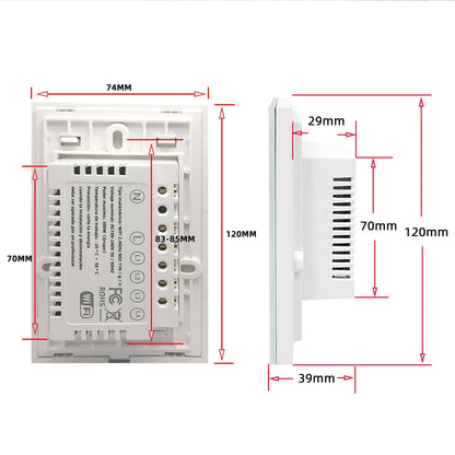 Touch switch, Smart Switch, WiFi switch, control switch, Compatible with Alexa Tuya Google, with neutral
