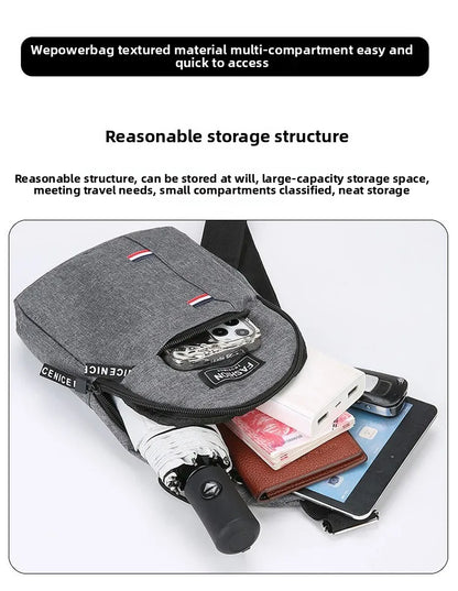 CAOX Men's Waterproof Large Capacity Fanny Pack, Adjustable Strap For Outdoor Activities, Travel Running, Hiking, And Cycling