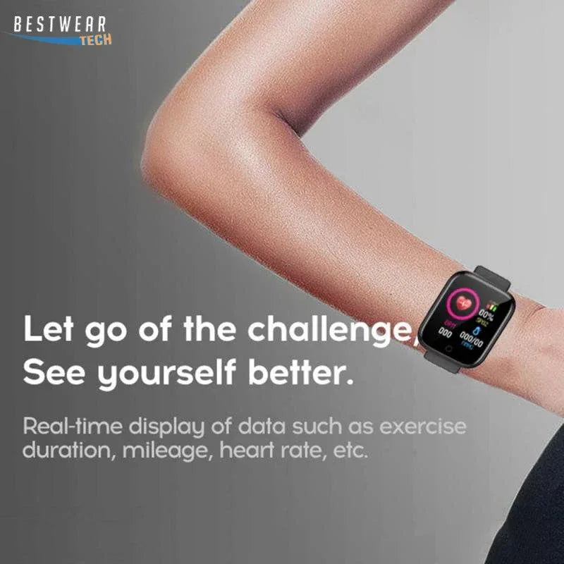 Watch Bluetooth Pro Smart Fitness Tracker Sports Watch Heart Rate Monitor Blood Pressure Smart Watch Bracelet for Android IOS
