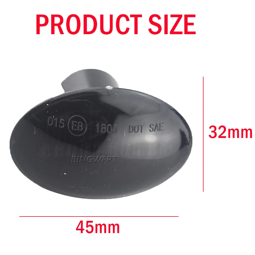 BINGWFPT For Abarth 500 595 695 For FIAT 500 500C 500L Flashing LED Dynamic Turn Signal Side Marker Light