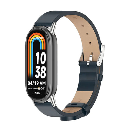 Strap for Xiaomi Mi Band 10 9 8 Bracelet Fashion Leather Replacement Wristband Miband 8 NFC Correa Mi Smart Band 8 9 Wrist Strap