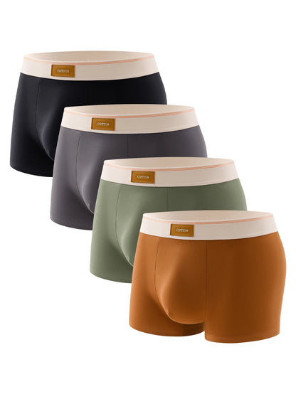 3Pcs High-Quality Cotton Men's Boxer Briefs Soft Healthy Casual Fashionable Sport Boxers Trendy Men's Shorts Underwear