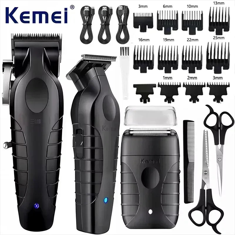 Kemei KM-2296 KM-2299 KM-T95 Professional Hair Clipper Kit or Blade Shaver Male Hair Cutting Machine Men’s Trimmer Machine