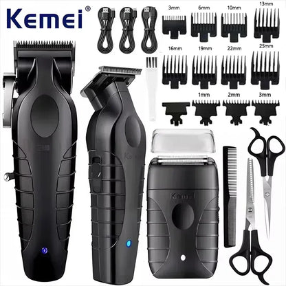 Kemei KM-2296 KM-2299 KM-T95 Professional Hair Clipper Kit or Blade Shaver Male Hair Cutting Machine Men’s Trimmer Machine