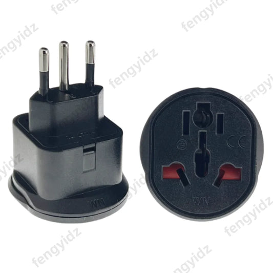 Universal Brazil Plug Adapter 3 Pin EU Euro AU US UK To Brazil Travel Adapter Electric Power Cord Charger Socket Outlet