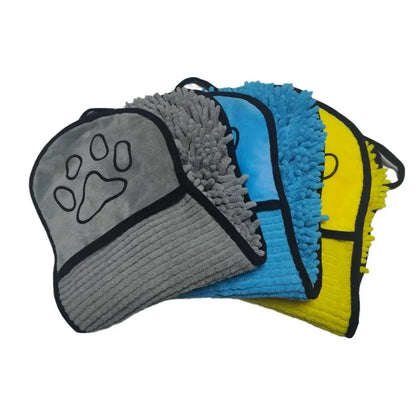 1Pcs Super Absorbent Pet Bath Towel Quick-drying Cat Towels Convenient Soft Bath Robe Dry Pet Cleaning Washcloth Dog Accessories