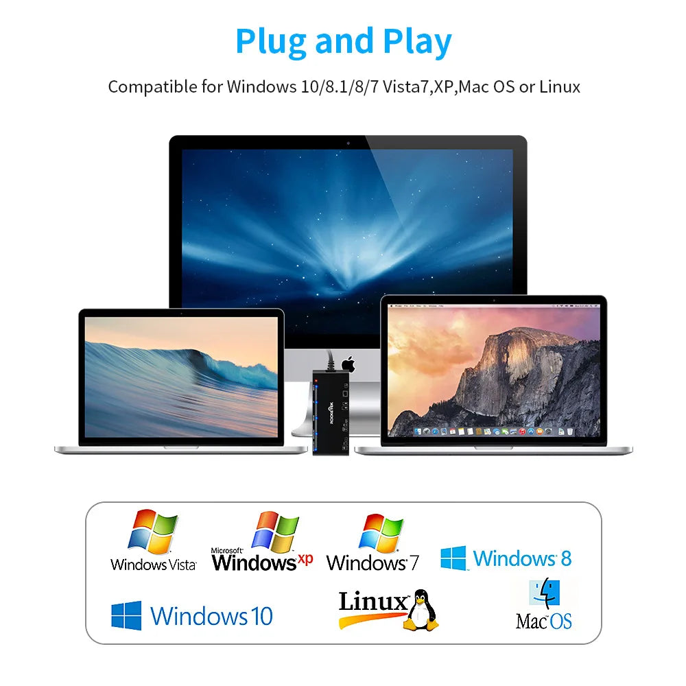 UTHAI TF7 Laptop Accessories USB 3.0 Multi Functional Card Reader CF/XD/MS/SD/TF Card 7-in-1 USB Card Reader