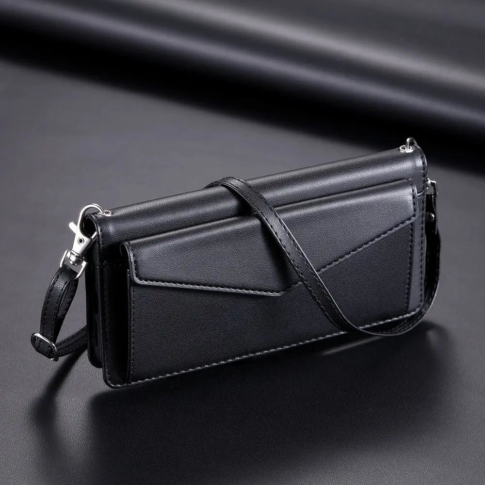 Coque Xiaomi 14 13 12 11 10 - Flip Wallet avec Porte-Carte et Lanière