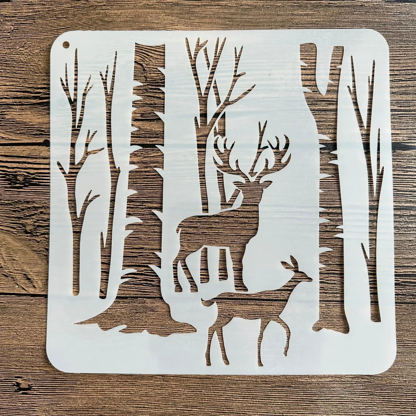 20*20 cm DIY mandala mold for painting stencils stamped photo album embossed paper card on wood, fabric wall christmas deer