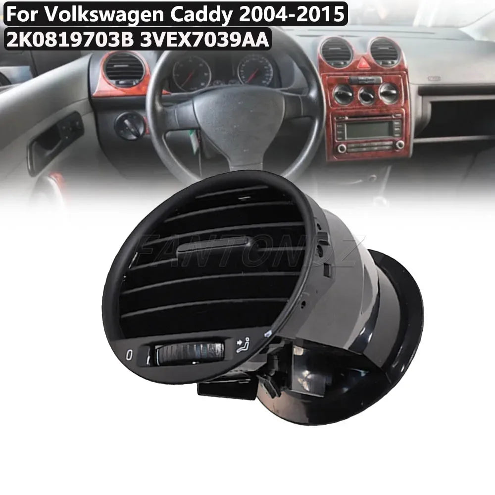 For VW Caddy 2004-2015 Car Front Dashboard Air Vent Grill Cover 2K0819703B 3VEX7039AA Air Conditioner Outlet A/C Air Vents