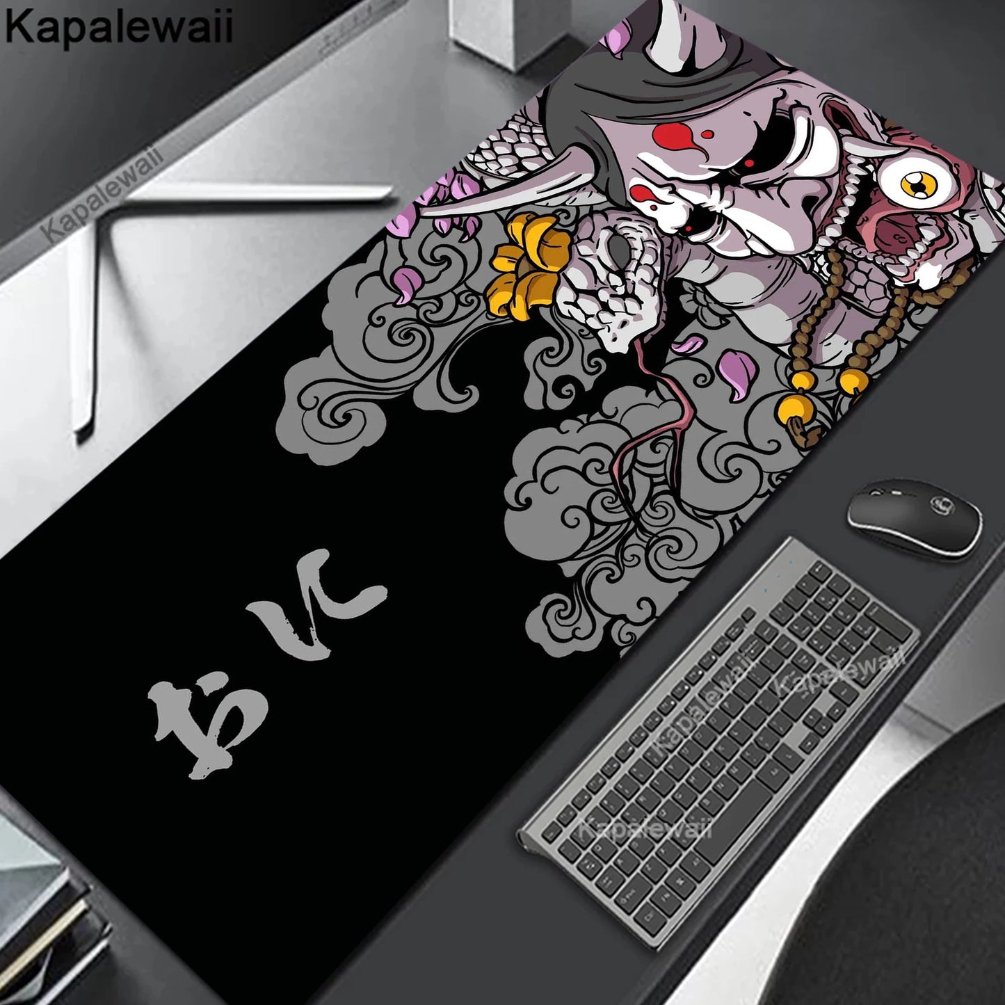 Oni Mouse Pad Gaming Mousemat Large Desk Mat Pc Gamer Accessoires Mousepad Speed Keyboard Pads XXL 900x400 Keyboard Mousepad