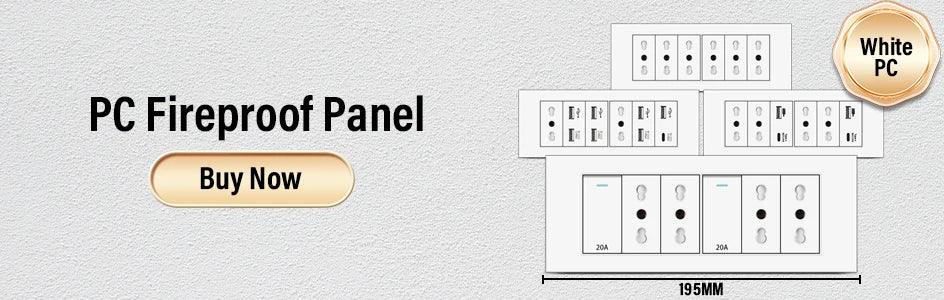 DELEFU86 PC White Flame Retardant Panel Italy Standard Wall Socket USB Type C Socket German Italian Socke EU Socket