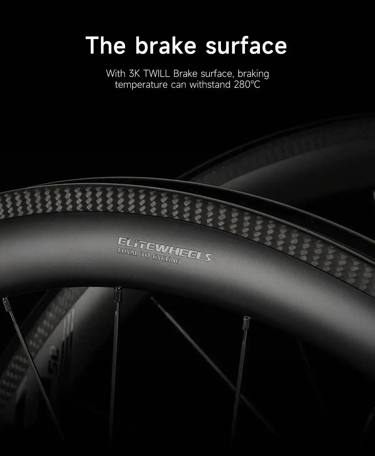 ELITEWHEELS 700c Road Carbon Wheels UD Finish UCI Quality Carbon Rim Tubeless Ready Pillar Nipple 1423 Spokes Racing Wheelset