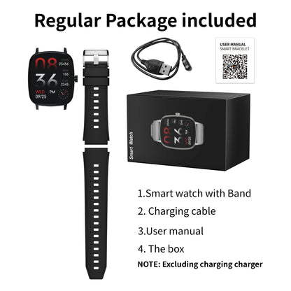 2.01 Inch Aiweile AW63 Smart Watch Men Clock Smartwatch Bluetooth Call Fitness Wristwatch for Android IOS Lightweight PK LT10