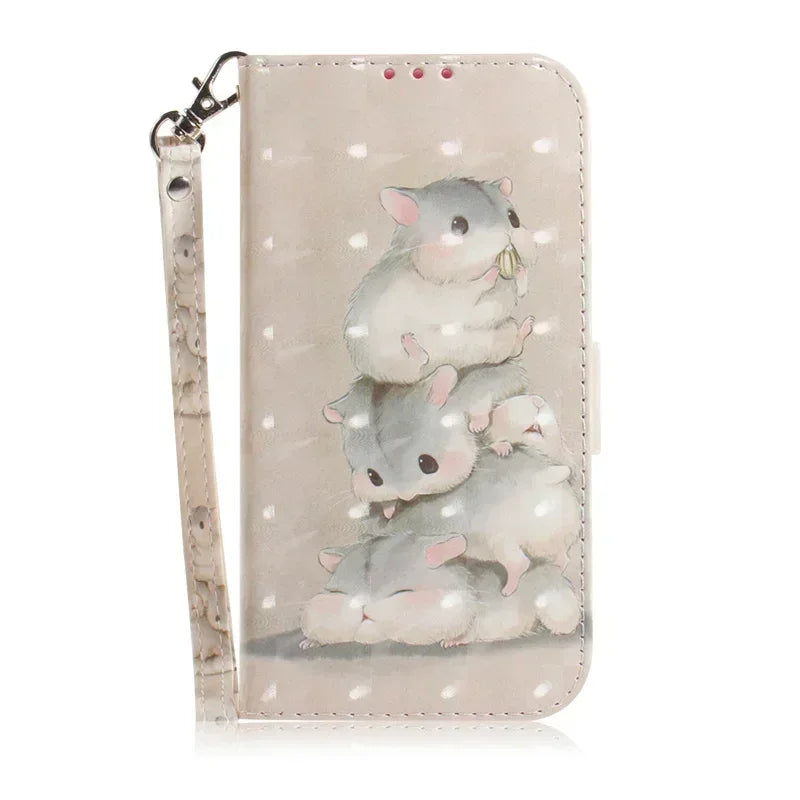 For Xiaomi Redmi 13 Case Solid Color Leather Flip Phone Case for Xaomi Redmi 13 Cover Redmi13 13C 5G Wallet Card Slots Etui