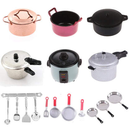 1PC Dollhouse 1/12 Scale Mini Bread Machine Miniature Kitchen Access Toaster Home Decoration Spoon Shovel Cookware Model