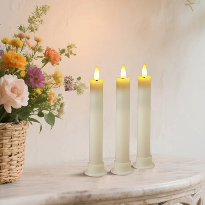 Lot de 6 bougies décoratives LED sans flamme, à piles, avec télécommande et minuterie, pour la maison, les fêtes et les mariages.