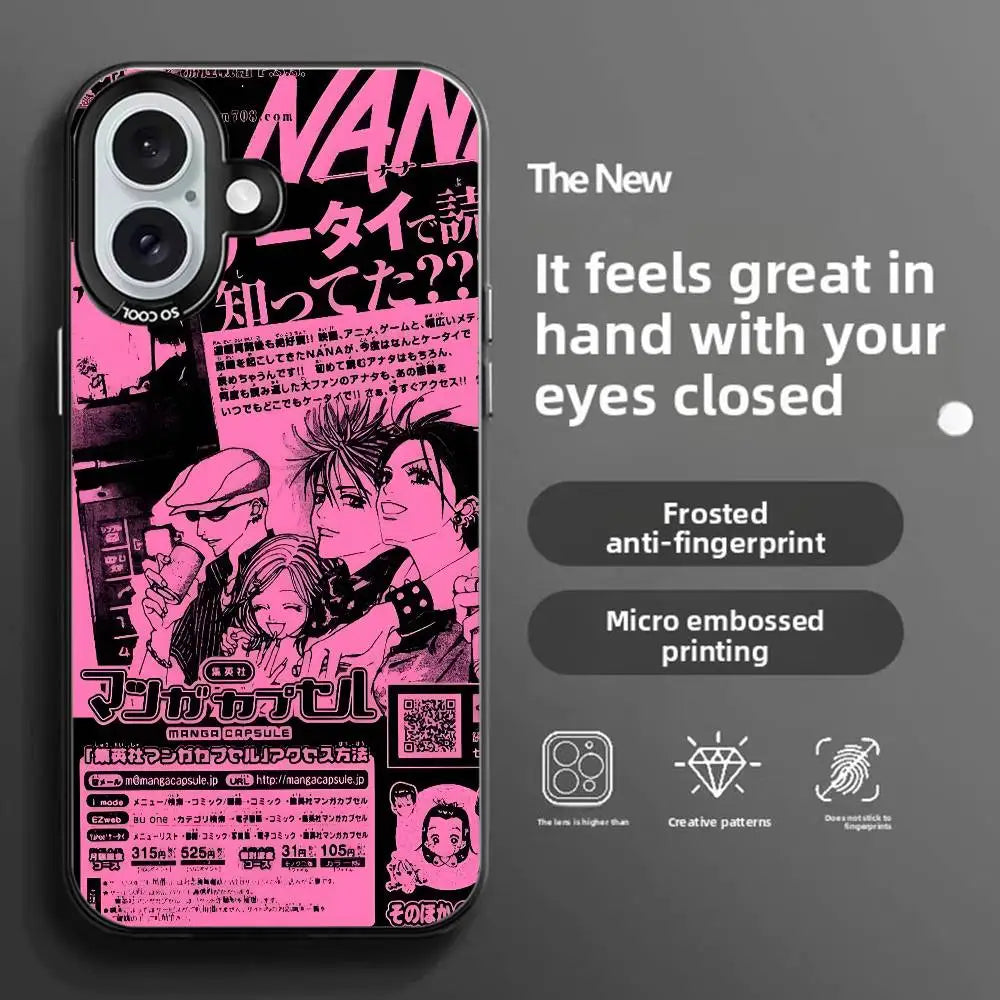 Anime Nana Osaki Phone Case Color-changing Transparent IPhone 11-16 Anti-fall TPU Case, Slim Fit.