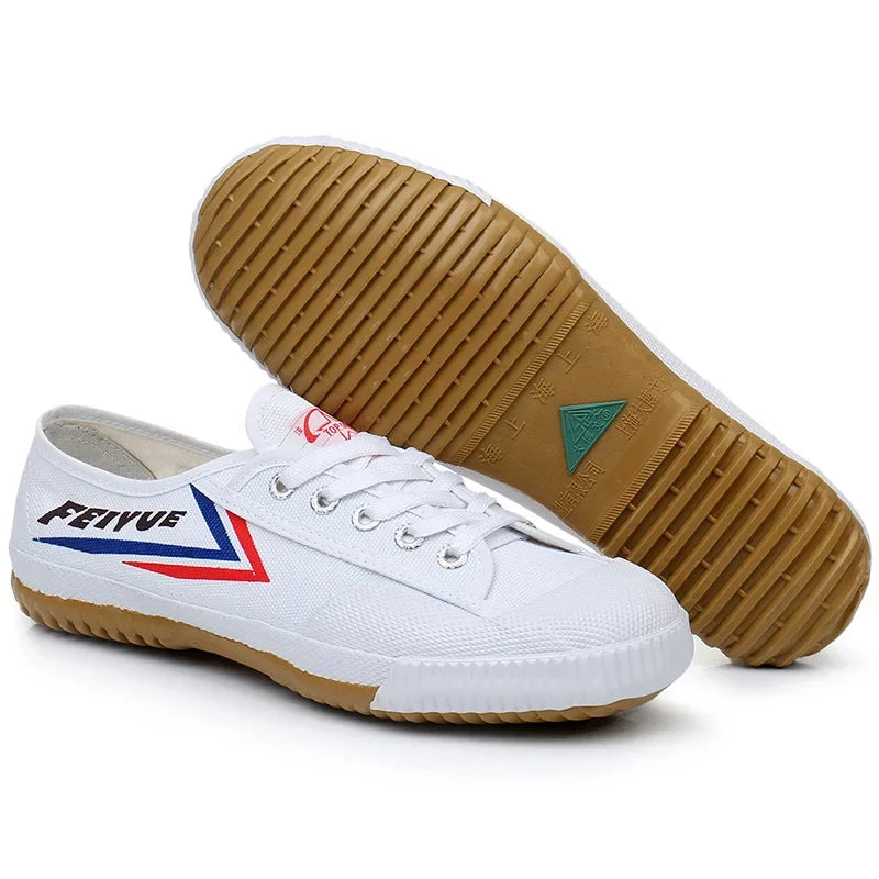 New Men's Canvas Shoes, Men's and Women's Kung Fu Martial Arts Shoes, Men's Training Sports Shoes, Lace Up Soft Soled Shoes