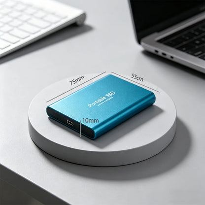 Highly cost-effective external hard drive, durable, efficient, and portable, with 256TB high-speed USB 3.1 Type C