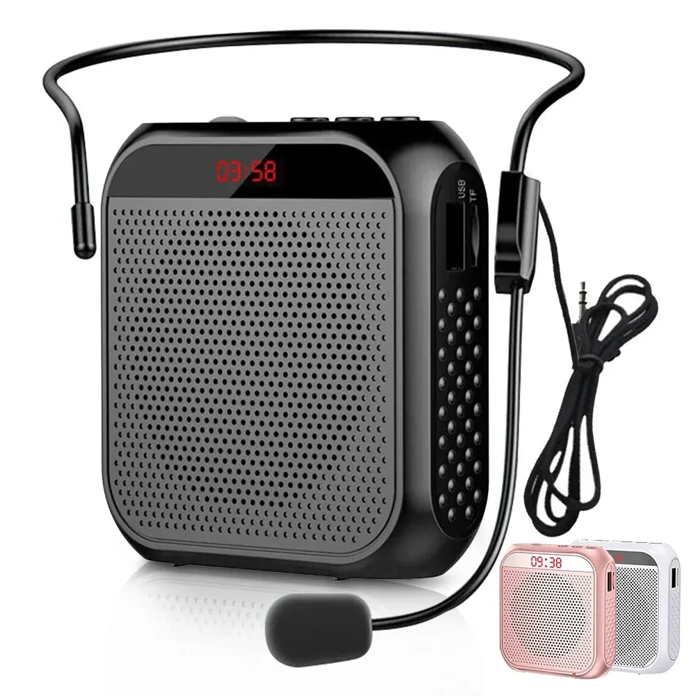 Megaphone Voice Amplifier Portable Personal Voice Speaker s With Microphone Display Loudspeaker For Teachers Speech Tour Guide