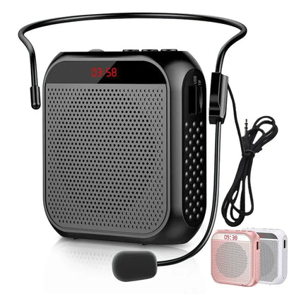 Megaphone Voice Amplifier Portable Personal Voice Speaker s With Microphone Display Loudspeaker For Teachers Speech Tour Guide