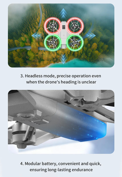 H137 PRO RC Drone 4K Professional HD Aerial 180° Dual Camera Photography Brushless Screen Remote Control Aircraft Quadcopter Toy