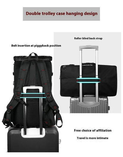 50L 70L Large Capacity Travel Backpack Luggage Sports Training Fitness Independent Shoes Storage Bag Laptop Bags