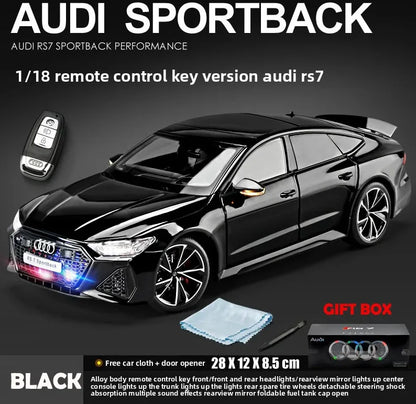 Simulation 1:18 AUDI RS7 Sportback Alloy Car Model Children Toy Vehicle Collectibles Miniature Voiture Home Decor Birthday Gift