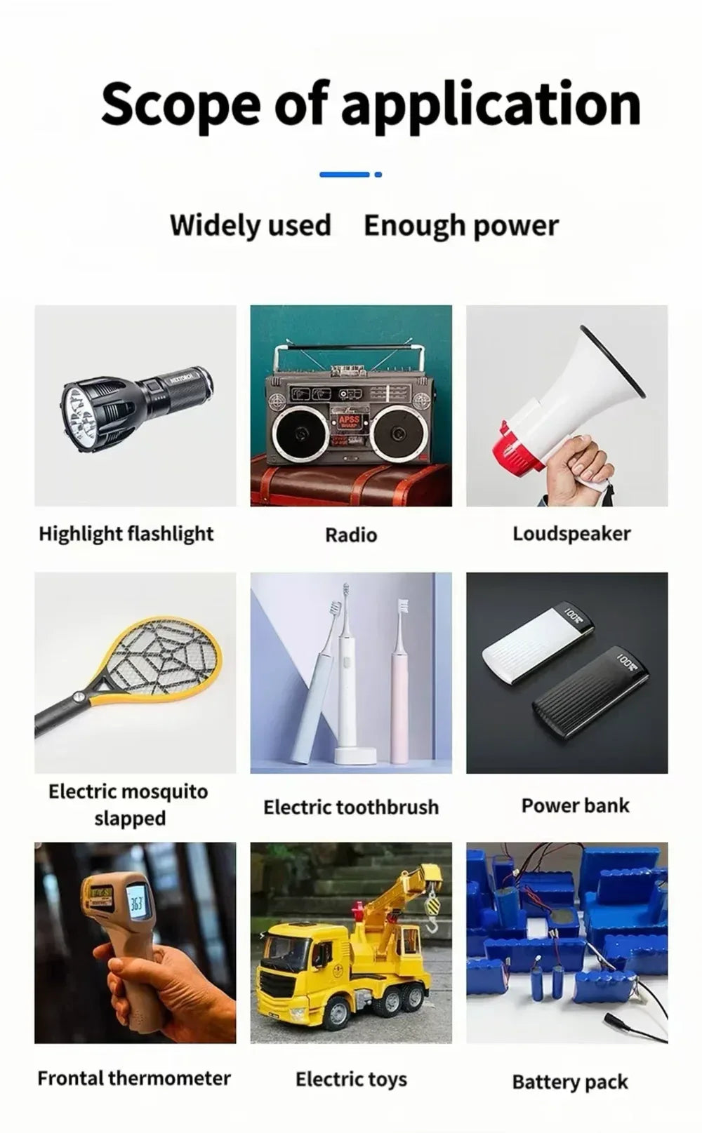2PCS 18500 3.7V 1400mAh Rechargeable Lithium Battery with Connector Wires for Flashlight Remote control car Wireless keyboard