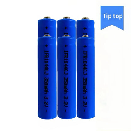 6PCS 10440 LiFePO4 Battery 3.2V 350mAh AAA Battery Charger for Electric toothbrush Electric mosquito swatter Loudspeaker Shaver