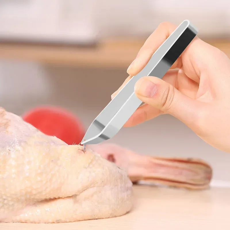 1 PC Stainless Steel Fish Bone Tweezers Pincer Clip Puller Remover Tongs Fish Bone Plucking Clamp Kitchen Gadgets Seafood Tools