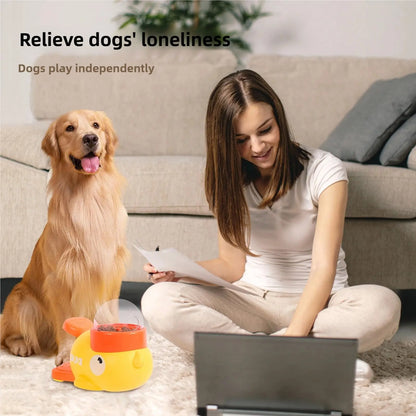 Pet slow food bowl, duck dog snack dispenser, slow anti-swallowing dog food feeder interactive feeder for small and medium pets