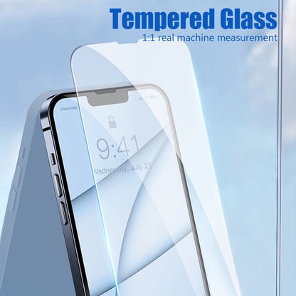 5PCS Tempered Glass For iPhone 16 15 14 13 12 11 Pro Max SE 2020 2022 X XR XS Max 13 12 Mini 15 14 Plus 8 Screen Protector glass