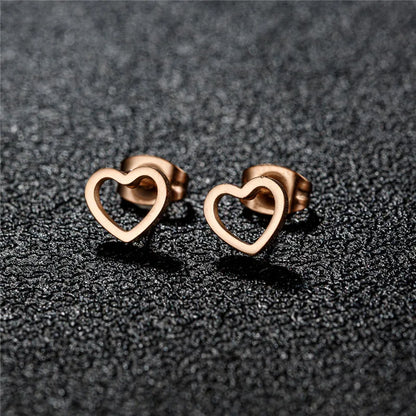 Fashion Small Heartbeat Stud Earrings Medical ECG with Heart Earings for Women Everyday Jewelry Girls Valentine's Day Gift