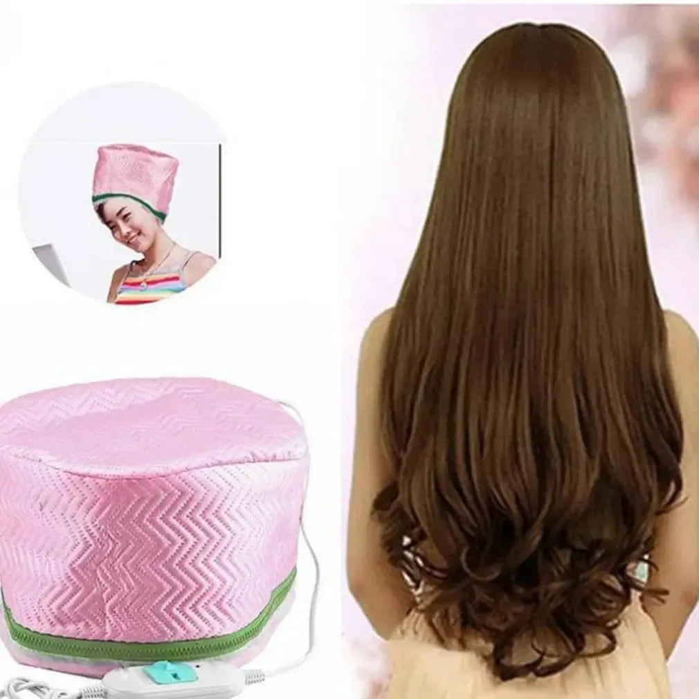 Adjustable PU+PVC Liner Hair Steamer Dryers Cap Electric Hair Heating Thermal Cap Treatment Hat SPA Home Salon Hair Styling Care