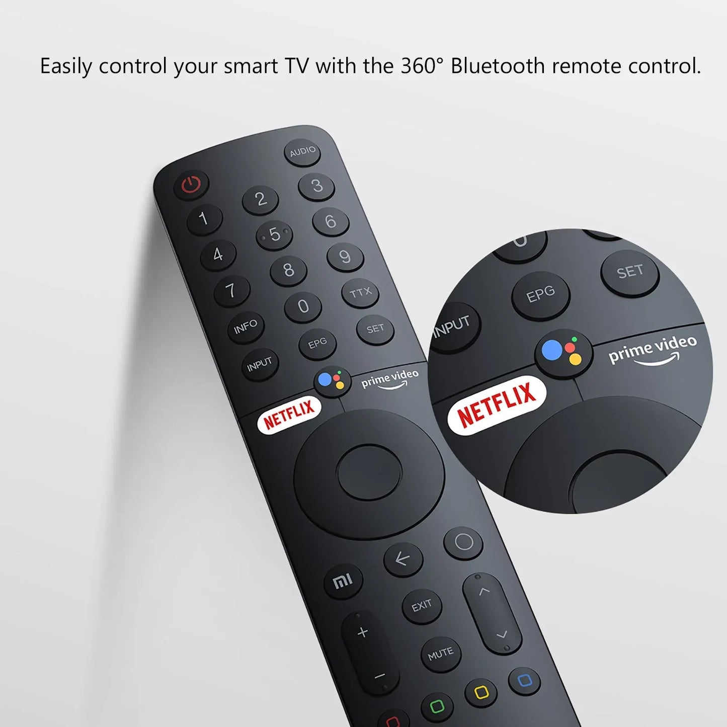 XMRM-19 360° Bluetooth Voice Remote Control for Xiaomi Mi TV Android 4K P1 Q1 Smart TV Fit for L32M6-6AEU L43M6-6AEU  L75M6-ESG
