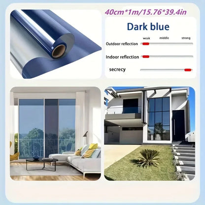 1 roll Thermal insulation film, privacy protection, sun protection, window film, UV protection, light blocking, see through film