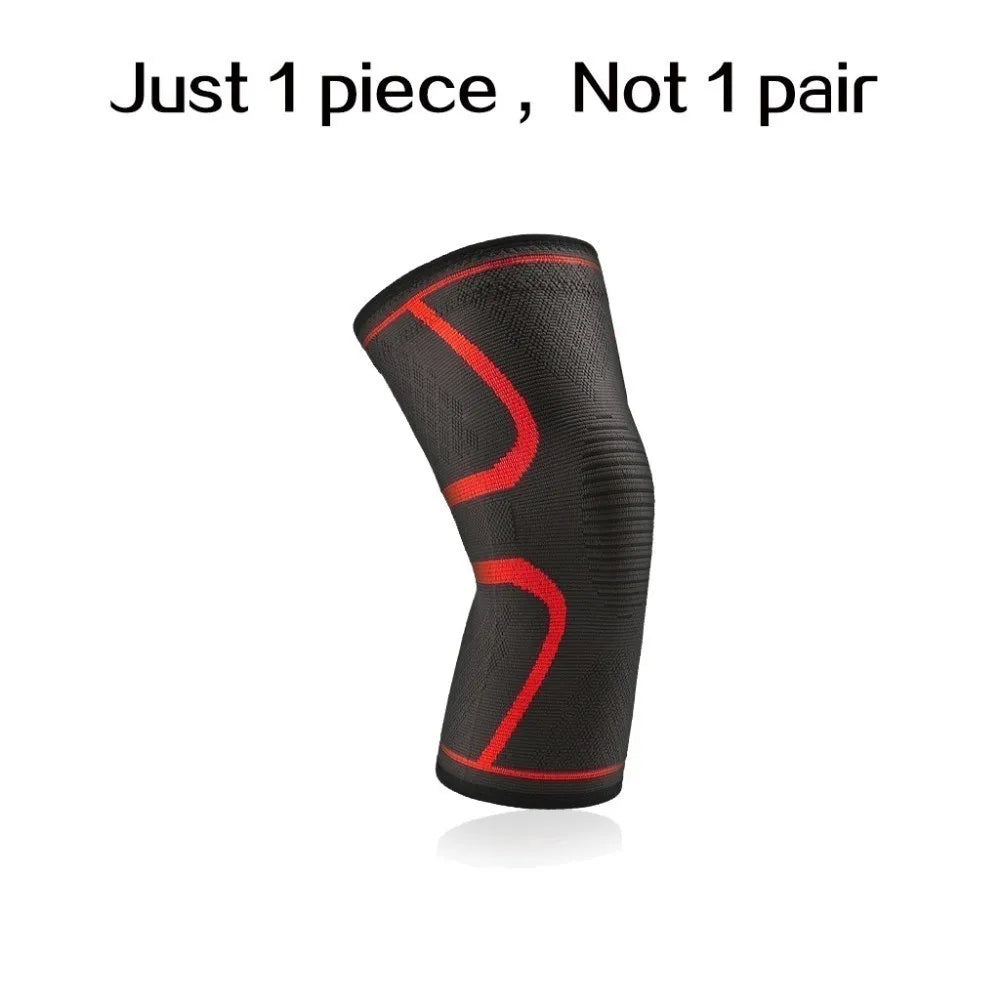 WOSWEIR-1 PC Elastic Knee Pads Nylon Sports Fitness Kneepad Fitness Gear Patella Brace Running Basketball Volleyball Support