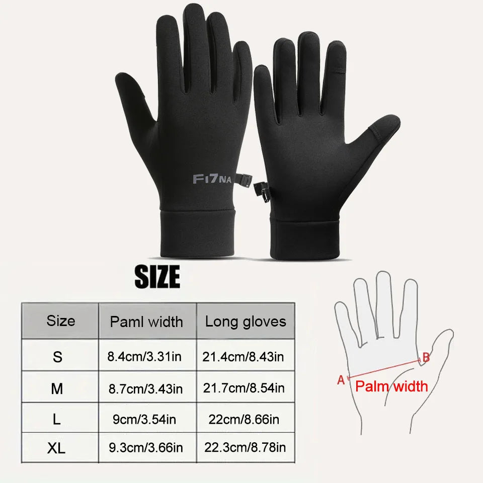 GTUBIKE Autumn Winter Outdoor Cycling Gloves Gym Fitness Sports Running Warm Touch Screen Nonslip Gloves Motorcycle Gloves