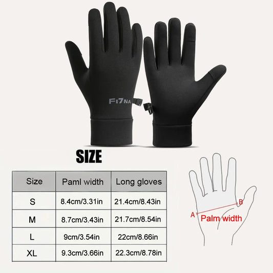 GTUBIKE Autumn Winter Outdoor Cycling Gloves Gym Fitness Sports Running Warm Touch Screen Nonslip Gloves Motorcycle Gloves