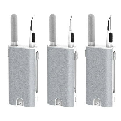1/2/3set 5 In 1 Earphone Cleaner Brush Kit Camera Phone Tablet Laptop TV Screen Cleaning Tools Headset Cleaning Pen For Airpod