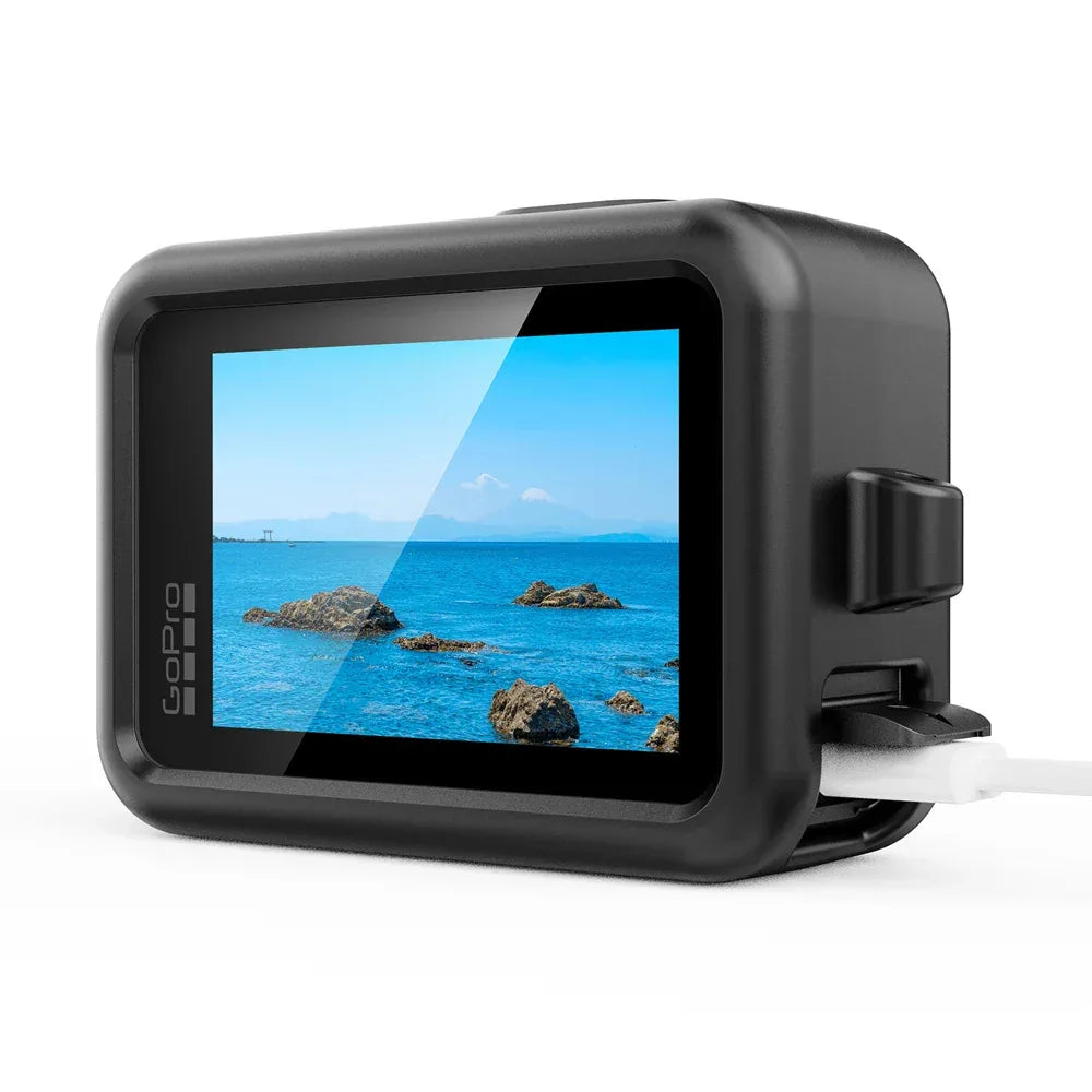 Silicone Case for GoPro Hero 13 Black Tempered Glass Screen Protector Protective Film Flip Battery Side Cover Lens Cap