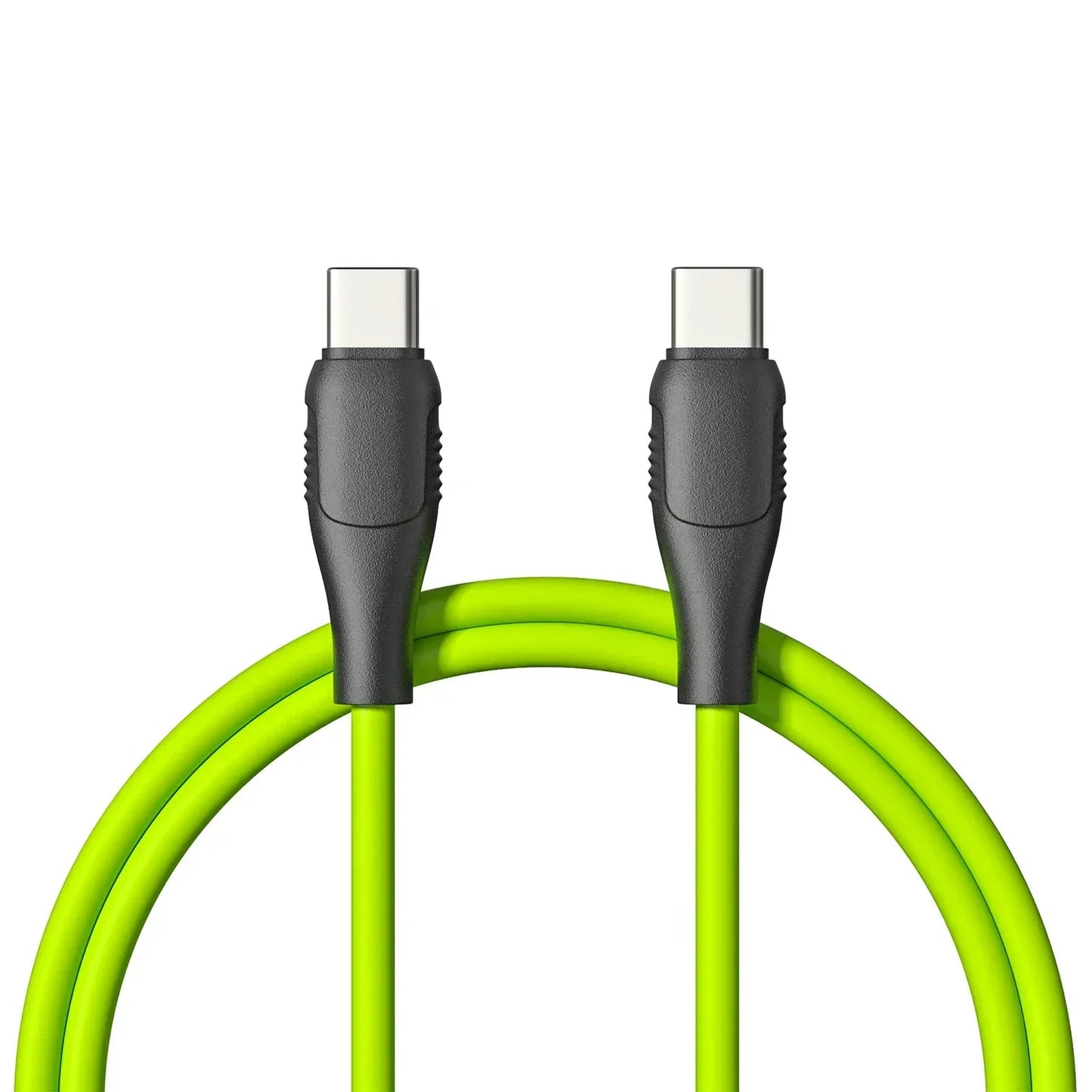 120W USB C 2Ports Charger Kit Green Wall Plug EU/US Adapter Fast Charging For iPhone iPad Samsung Xiaomi USB Type C Data Cables