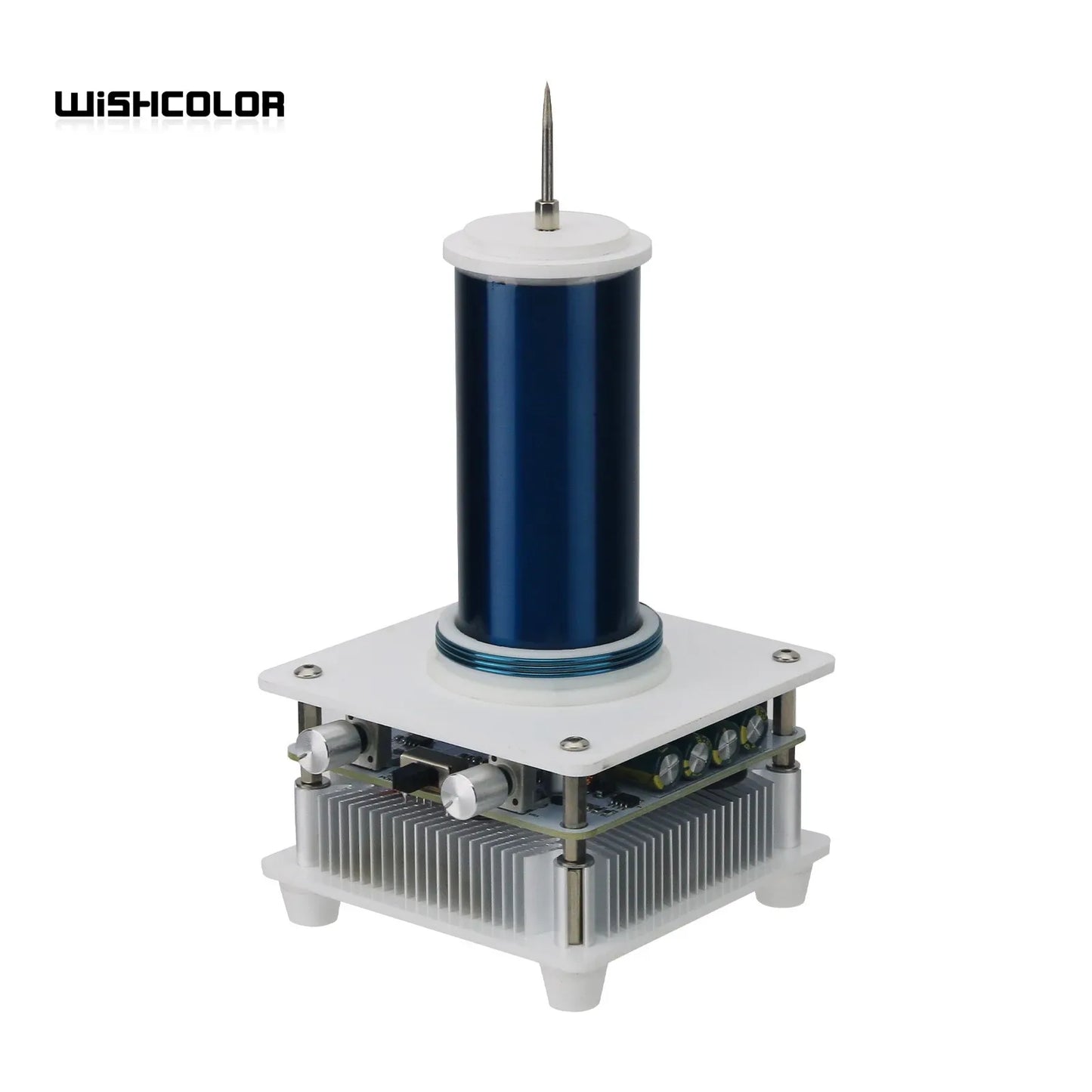 Wishcolor YSKJ-36 Blue/Golden Double Class E Tesla Coil with 10cm Thin Arc Support Music Bluetooth Playback
