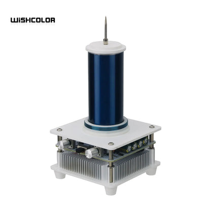 Wishcolor YSKJ-36 Blue/Golden Double Class E Tesla Coil with 10cm Thin Arc Support Music Bluetooth Playback