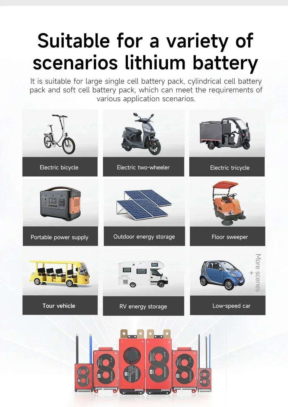 DALY BMS 3S 4S 6S 7S 10S 12S 13S 14S 15S 16S Li-ion And LiFePO4 32650 21700 18650 BMS 15A To 100A With Balance Function And NTC