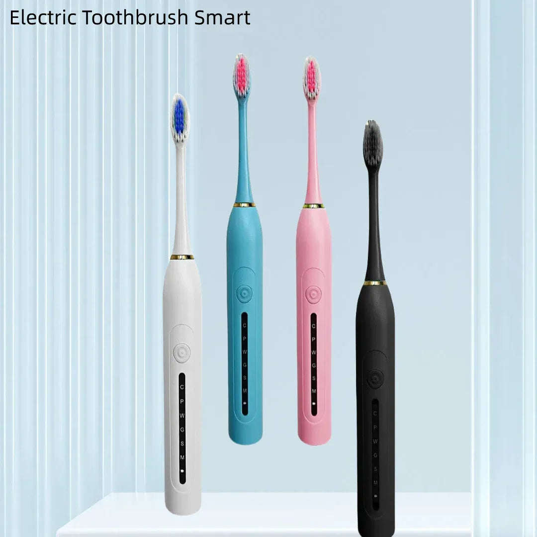 Electric Toothbrush Charging Six Speed Smart Sonic  for Adults and Children with Ultra Fine Soft Bristles Waterproof Portable
