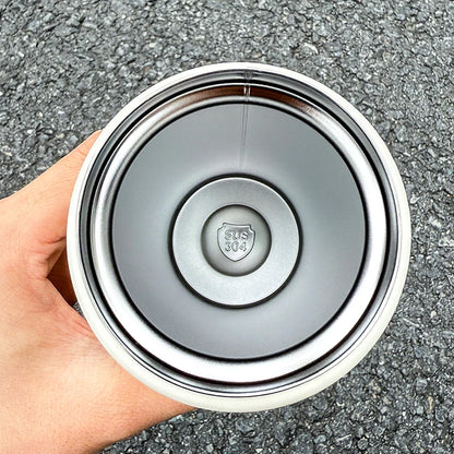1 PC Stainless Steel Vacuum Flask, 500ml Pop-Up Direct Drink Insulated Bottle with Wide Handle, Outdoor Portable Sports Bottle