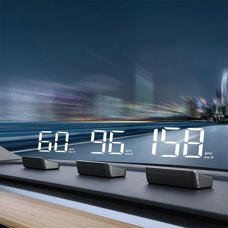 XIAOMI New HUD Head Up Display Digital New In-vehicle Speedometer Speed Mete GPS Compass Multifunctional Car Windshield Project